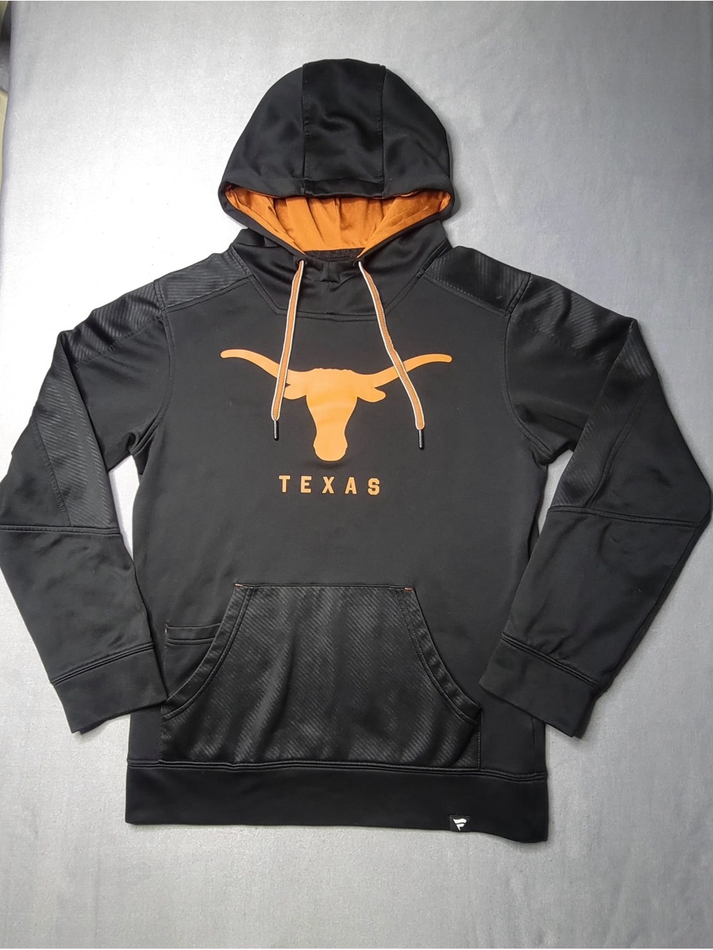 Fanatics Mens taxes longhorns defender pull over hoodie color black and orange S